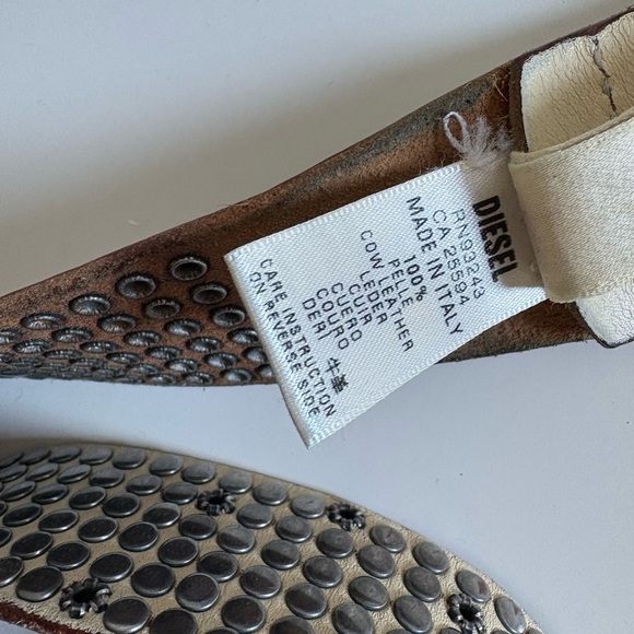 Diesel Studded Leather Belt – Made in Italy - Picture 2 of 7